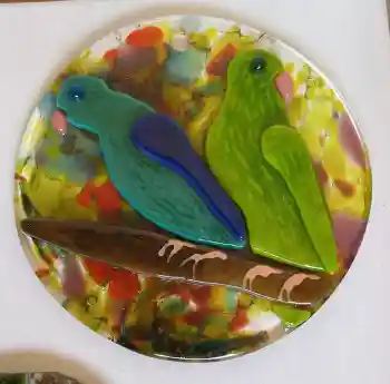 Motorhome commissioned glass piece