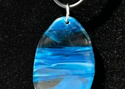 Artistic glass pendant