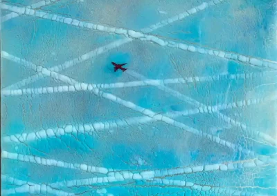 Glass art - Vapour trails