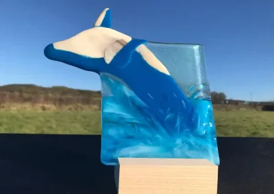 Glass art - Whale